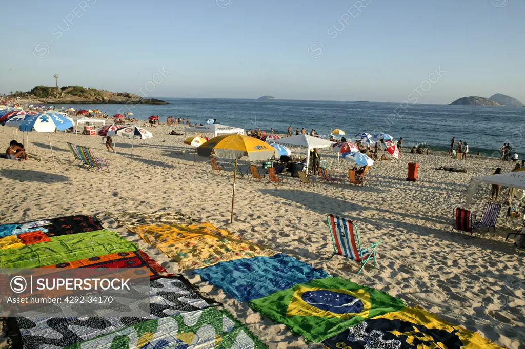 Brazil, Rio de Janeiro. Ipanema beach