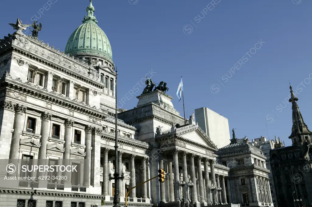 Argentina, Buenos Aires. National Congress building