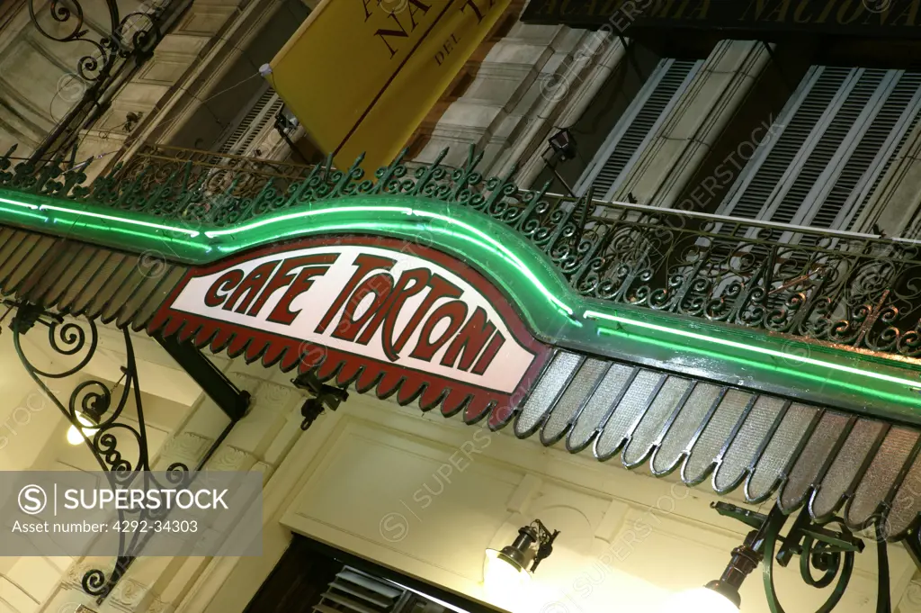 South America, Argentina, Buenos Aires, famous restaurant Cafe Tortoni