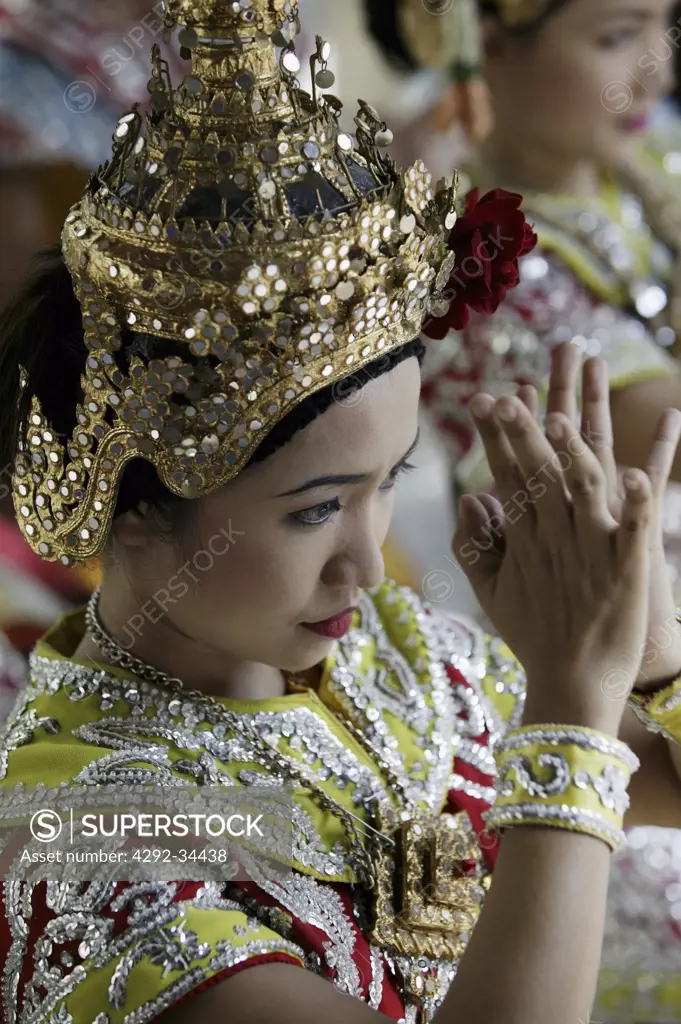 Portrait of thai classical dancer