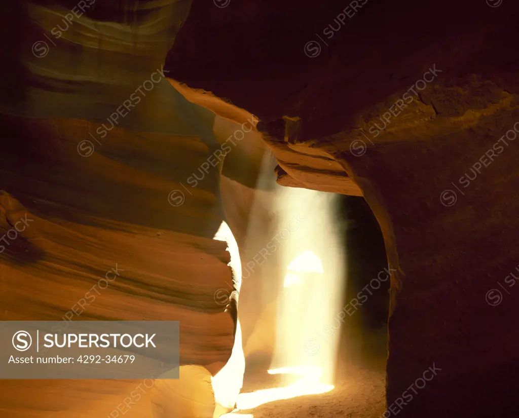 Water-carved Slot Canyon, Antelope Canyon near Page, Arizona, USA