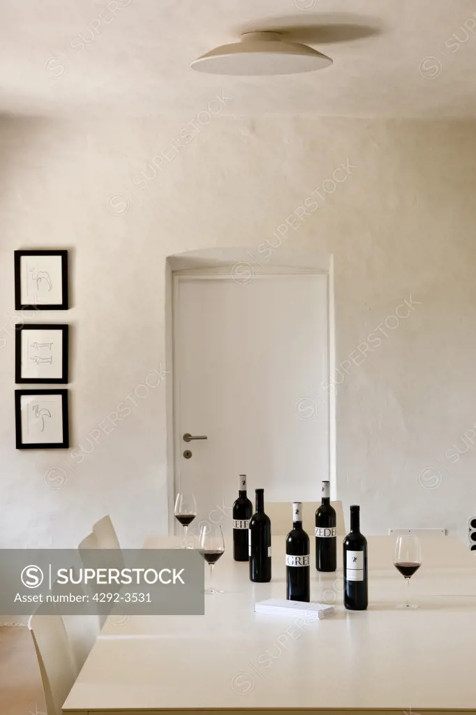 Italy, Trentino Alto Adige, Bolzano, Kornell wine estate tasting room