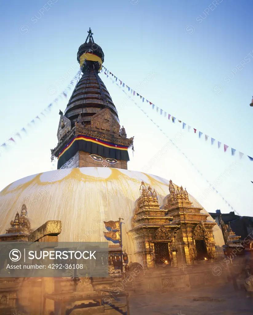 Nepal, Katmandu, Swayambhunath Stupa