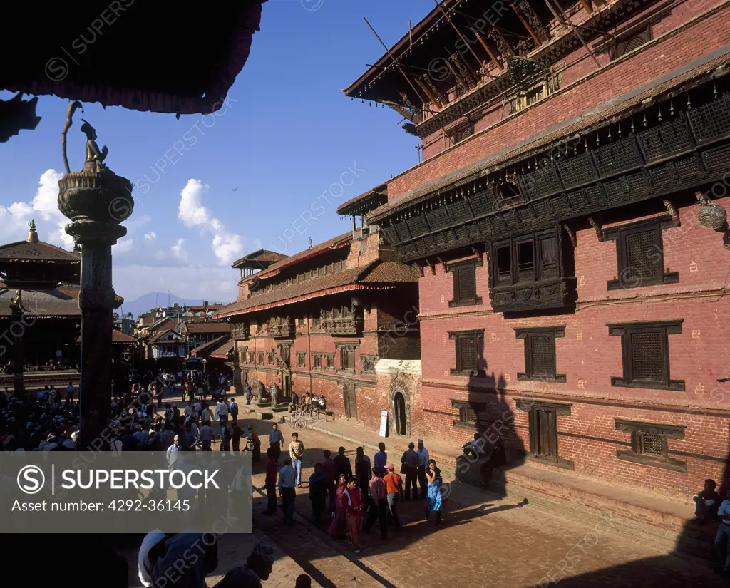 Nepal, Patan. Durbar square & temple