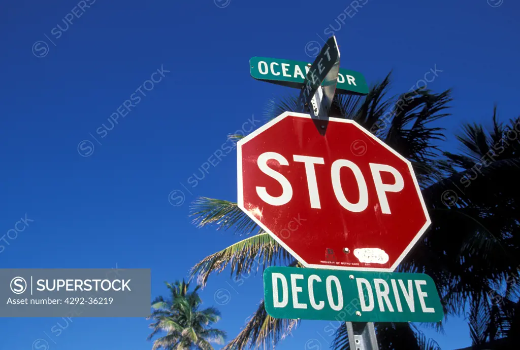 Usa, Florida, Miami Beach, Ocean drive