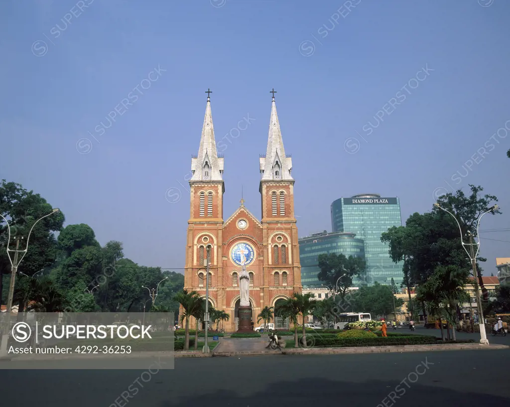 Vietnam, Hochiminville, the cathedral