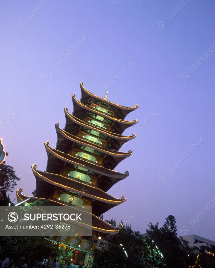 Vietnam, Hochiminville, Quoc Tu pagoda