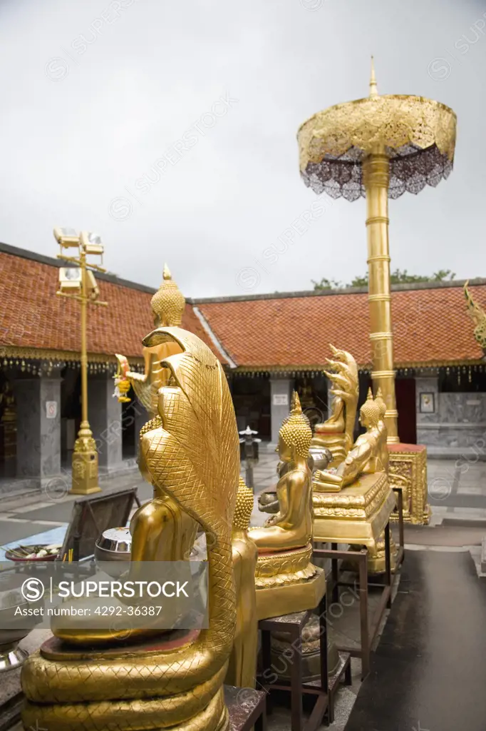 Thailand, Chiang Mai, Buddhist Temple Wat Phra Doi Suthep