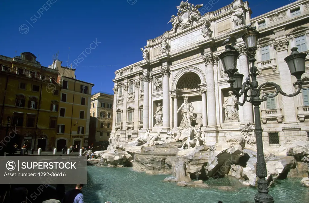 Italy, Rome. Trevi fountain