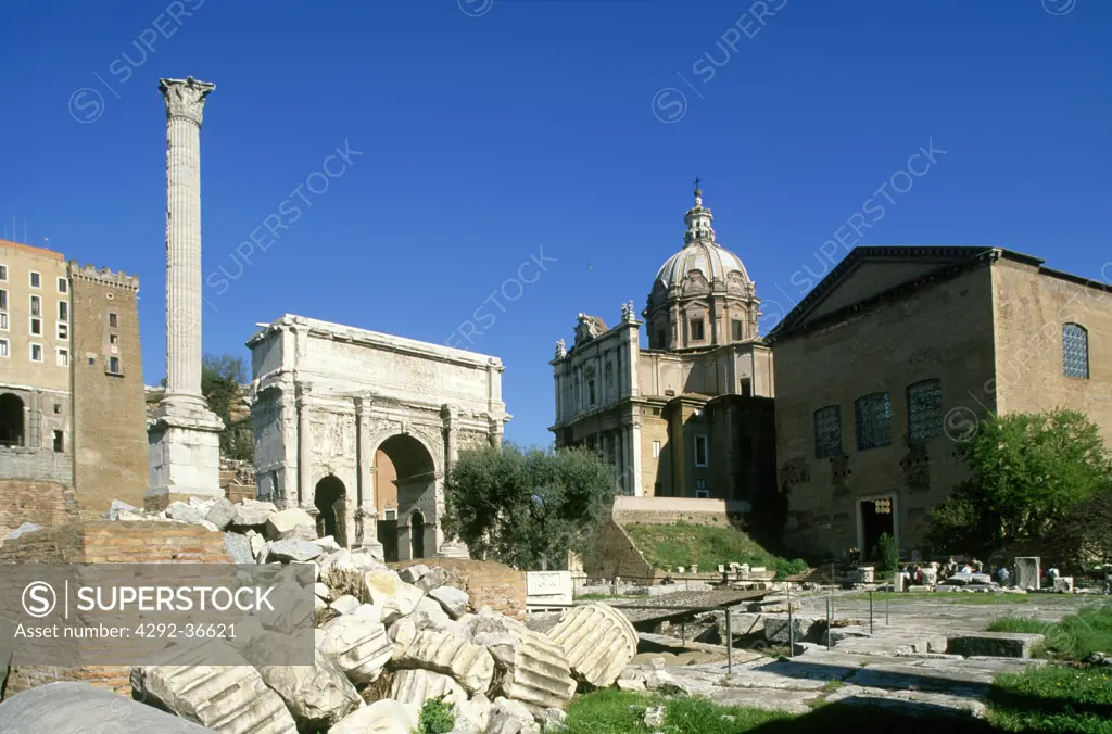 Italy, Lazio, Rome, roman forum