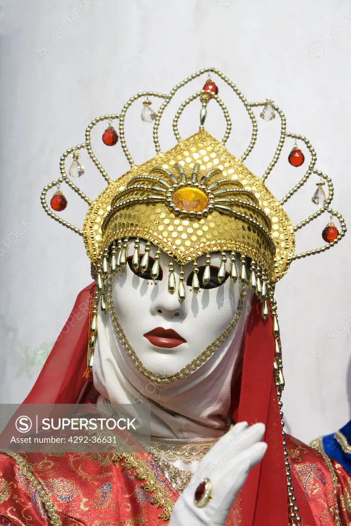 Italy, Veneto, Venice, carnival mask