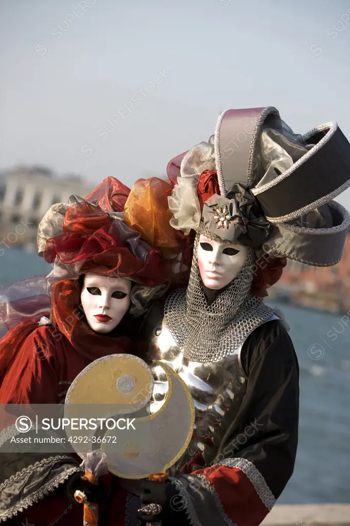 Italy, Veneto, Venice, carnival masks