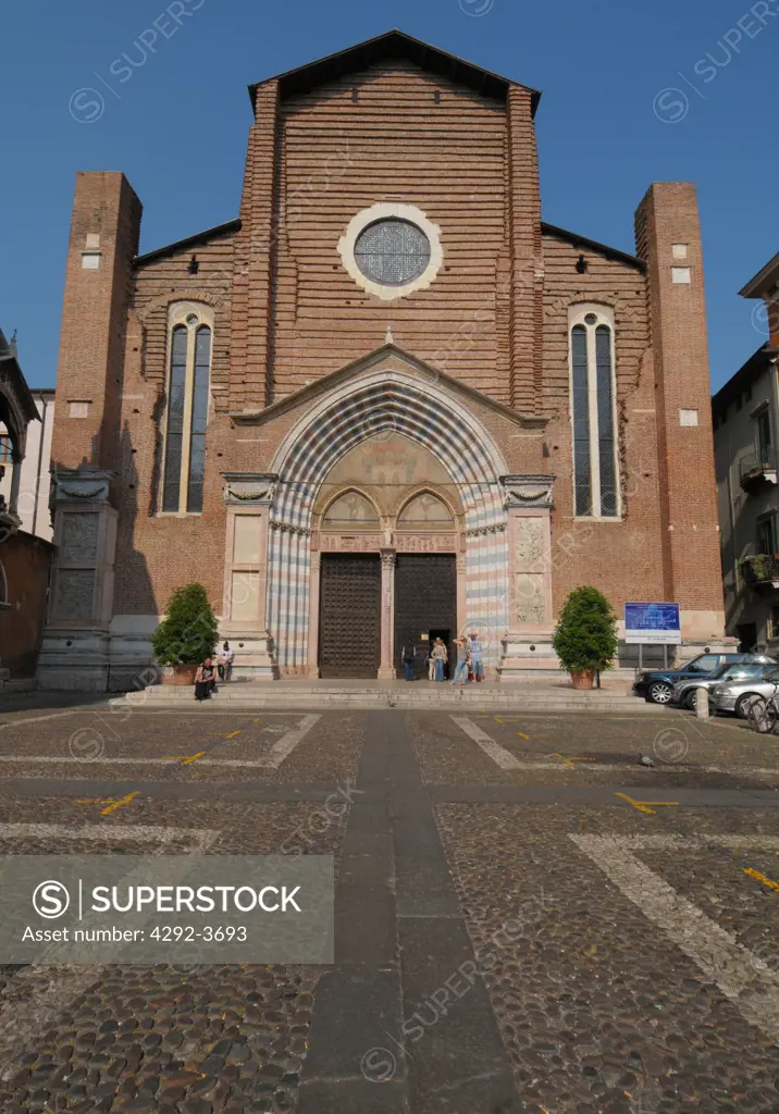 Italy, Veneto, Verona, Sant Anastasia church