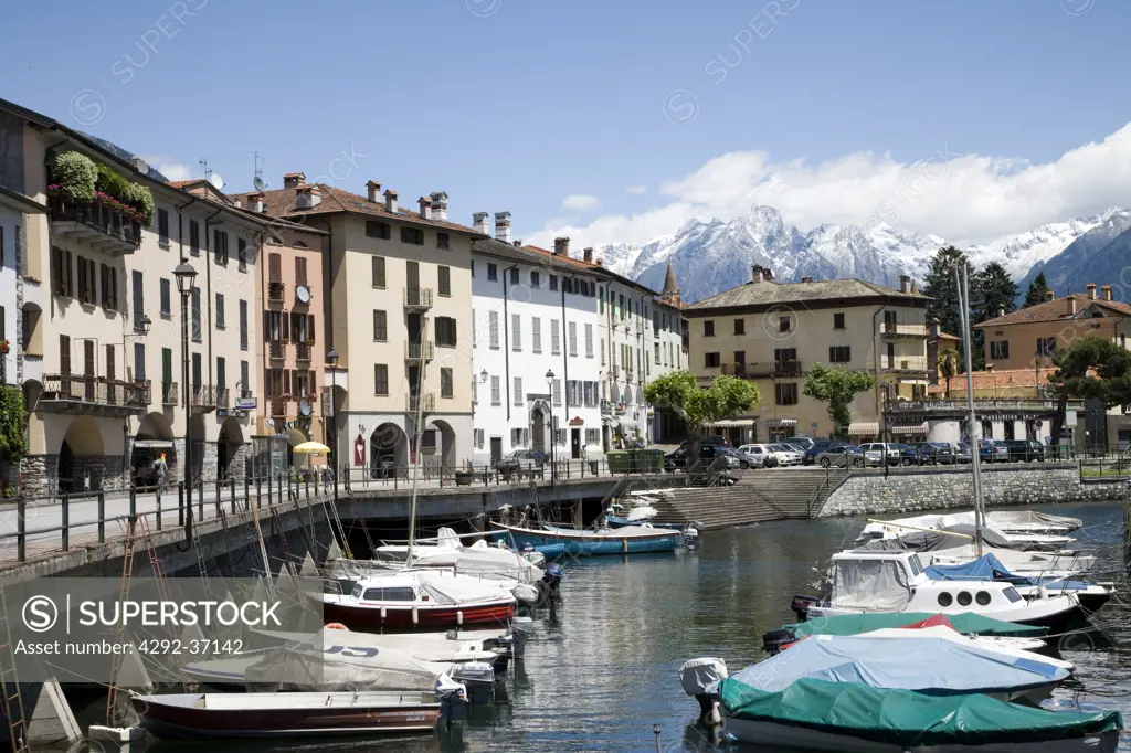 Italy, Lombardy, Como lake, Domaso, harbour