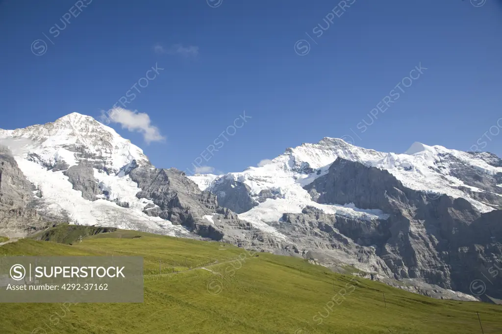 Switzerland, Canton Bern, Berner Oberland, Kleine Scheidegg, Jungfraujoch.