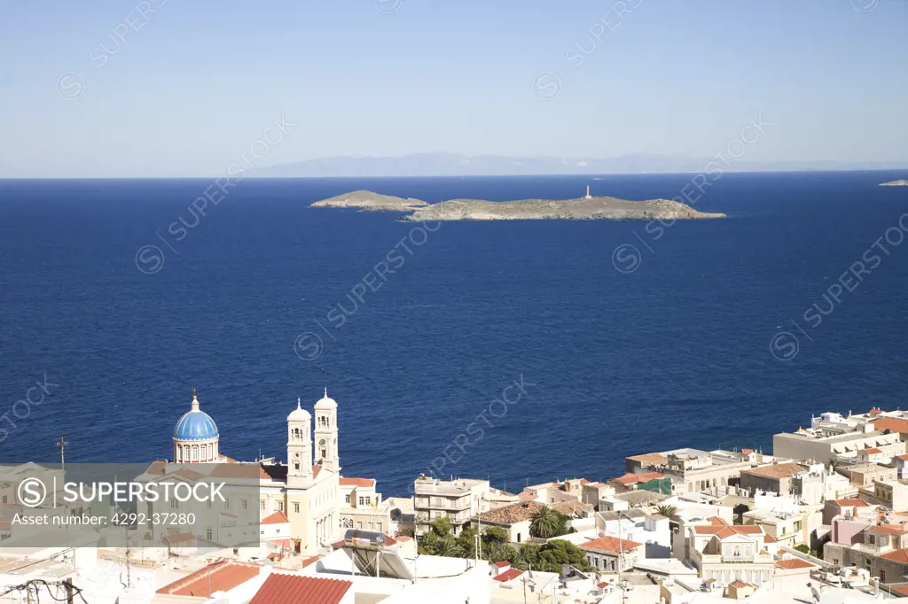 Greece, Cyclades Islands,Syros,Hermoupolis, Agios Nikolaos Church.