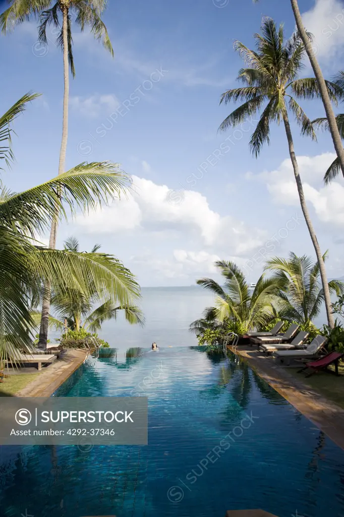 Thailand, Koh Samui Island,swimming pool.