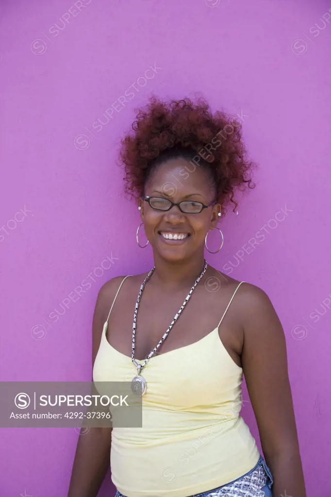 Caribbean, Jamaica, portrait of woman