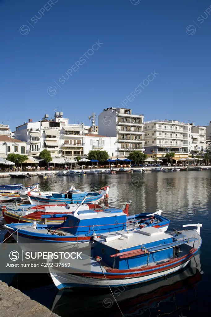 Greece, Crete, Aghios Nikolaos, the harbour