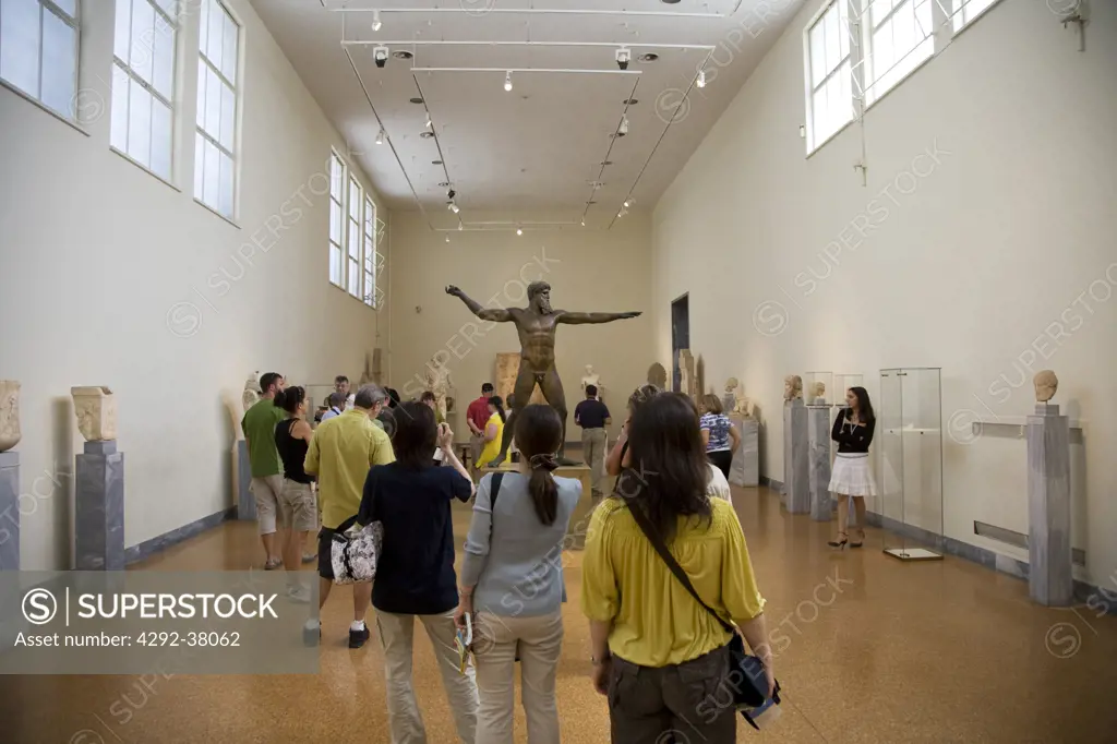 Greece, Athens, National museum, Zeus statue