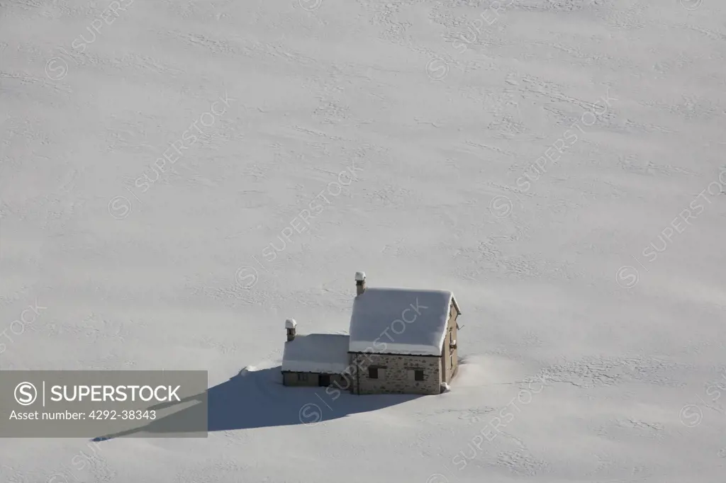 Italy, Alps, Pedimont Region, winter in Alpe Devero.