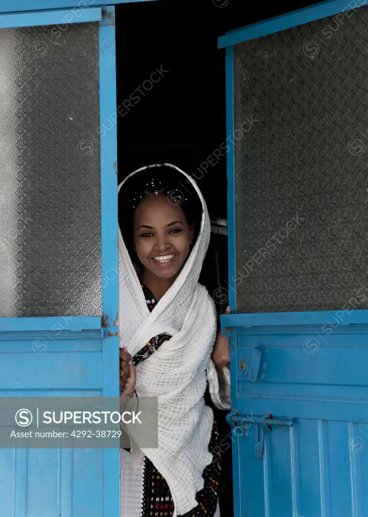 Africa, Ethiopia, Close up of young woman