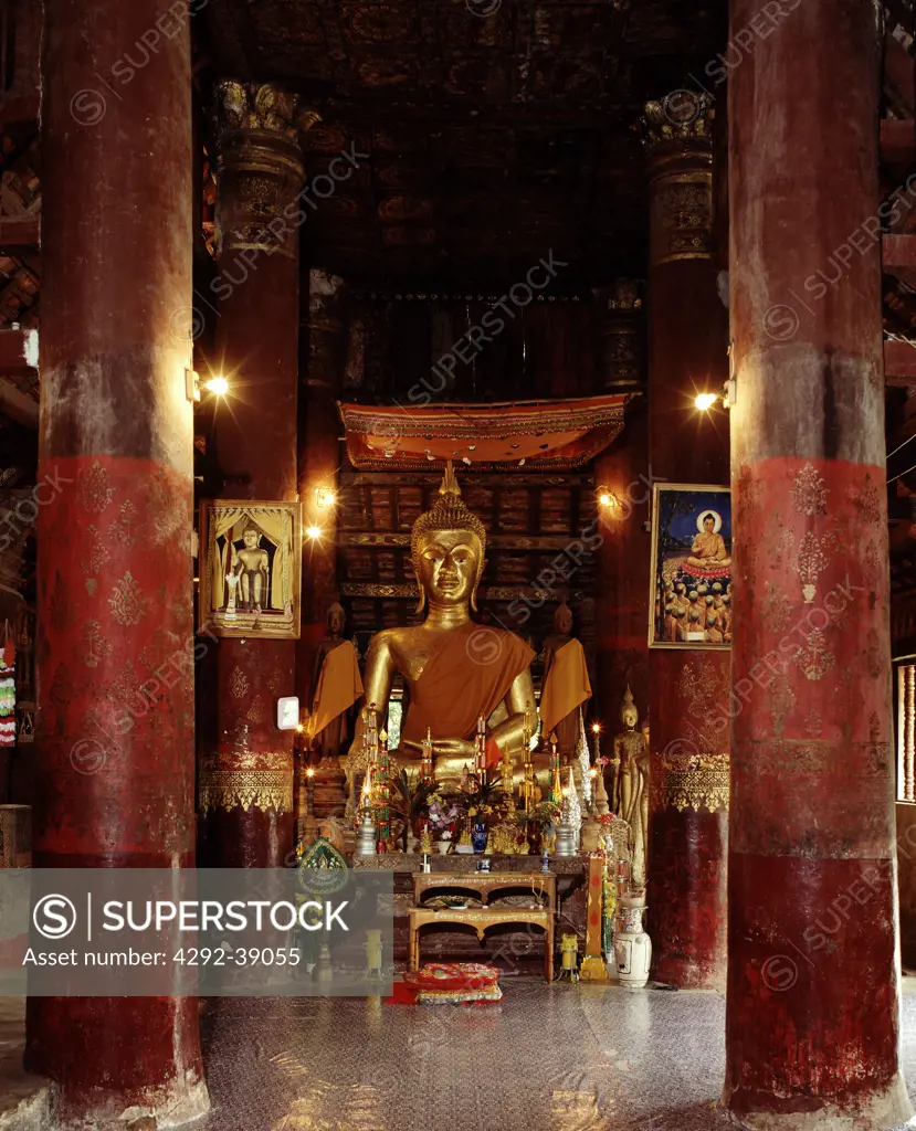 Interior of Wat Khili, Luang Prabang, Laos
