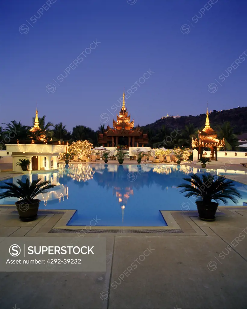 Pool of Novotel, Mandalay, Burma