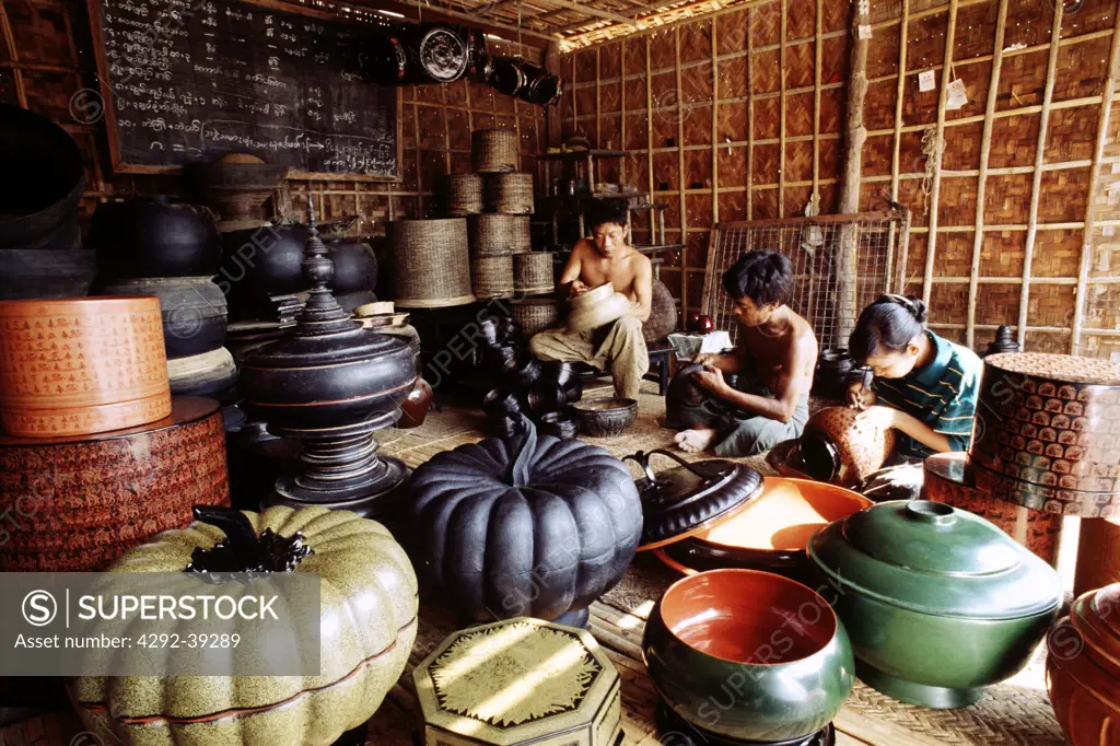 Lacqver Factory Bagan Myanmar (Burma)