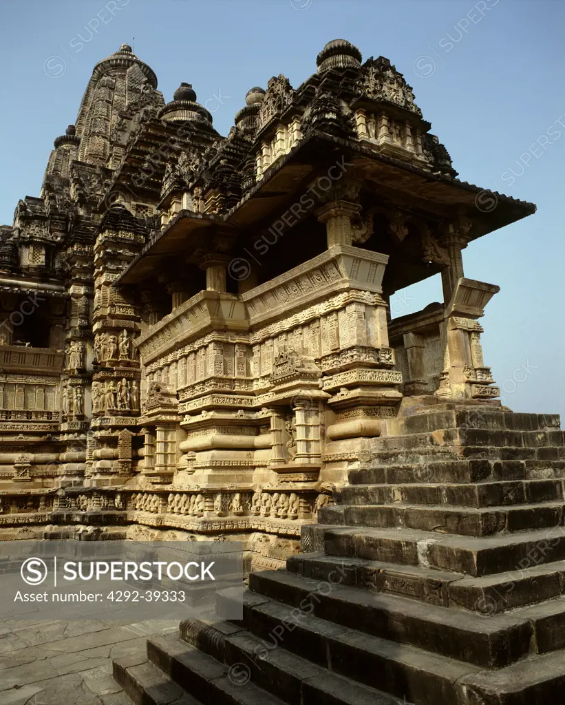 India, Mahdia Pradesh, Kajurao.Lakhsmana temple Chandella Dinasty