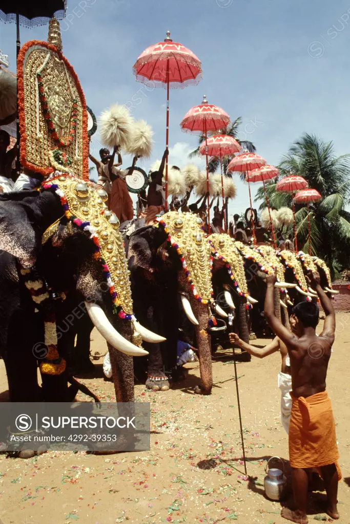 India, Kerala, Trichur, Trichurpuram festival