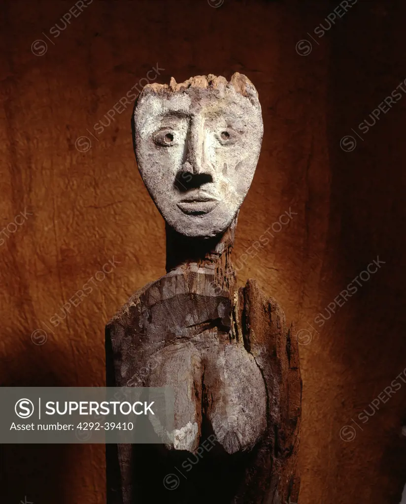 Guardian figure of ancestor, dayak Bidayuh culture,Sarawak, Malaysia.