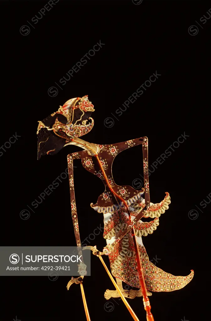 Shadow puppet. Java, Indonesia.