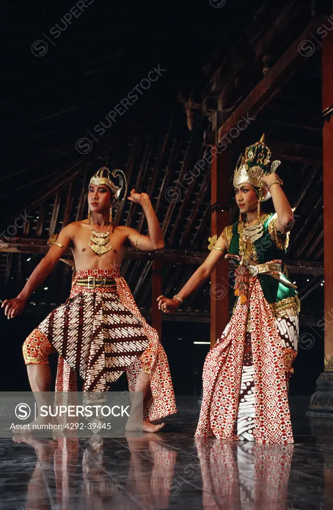 Rama and Sita in Yogya style performance. Java, Indonesia.