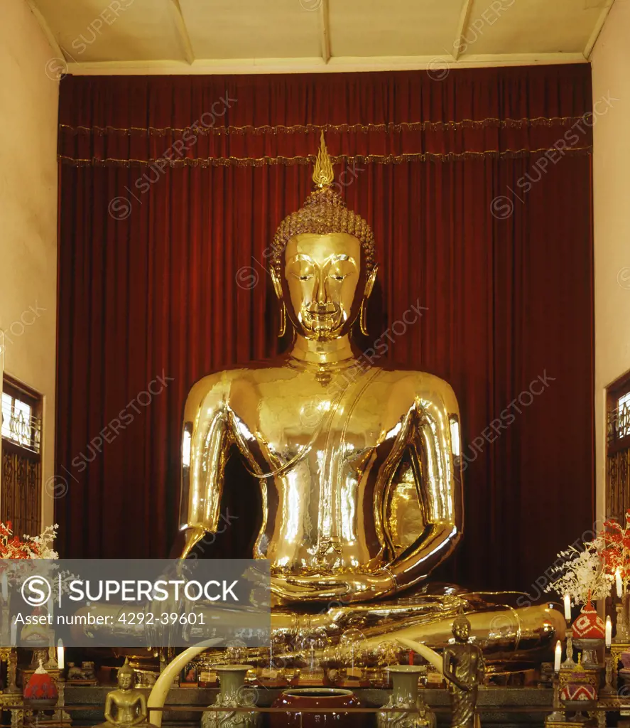 Giant solid gold Buddha image, Bangkok,Thailand.