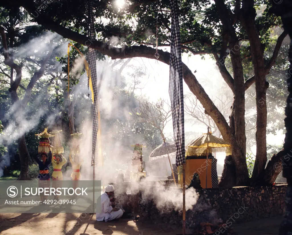 Festival offerings for the gods. Bali, Indonesia.