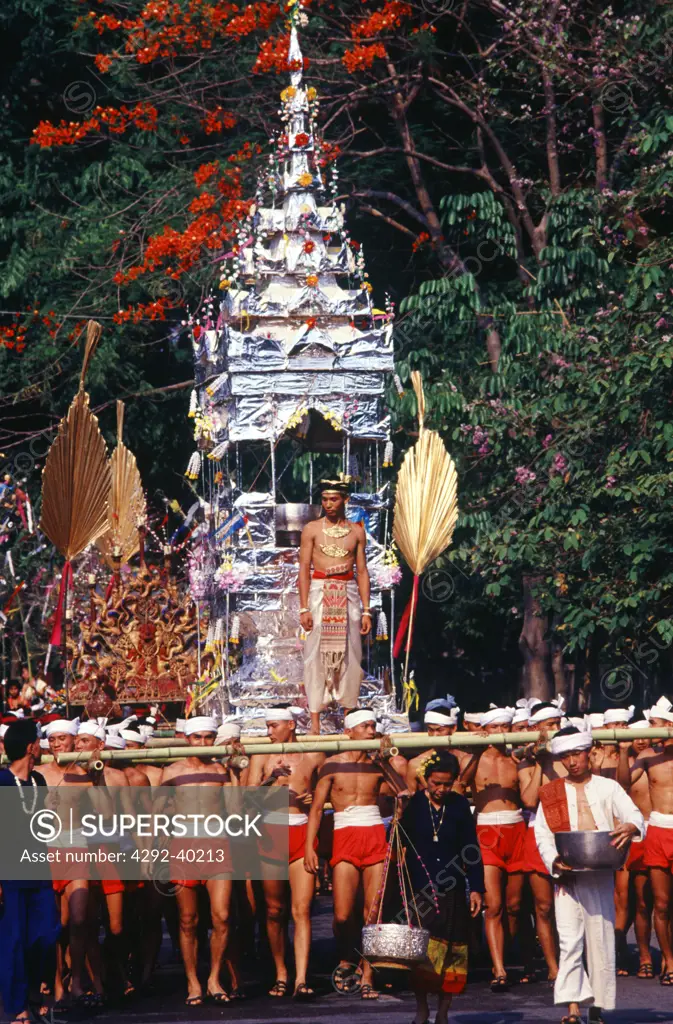 Songkran Festival, Lampang Thailand.