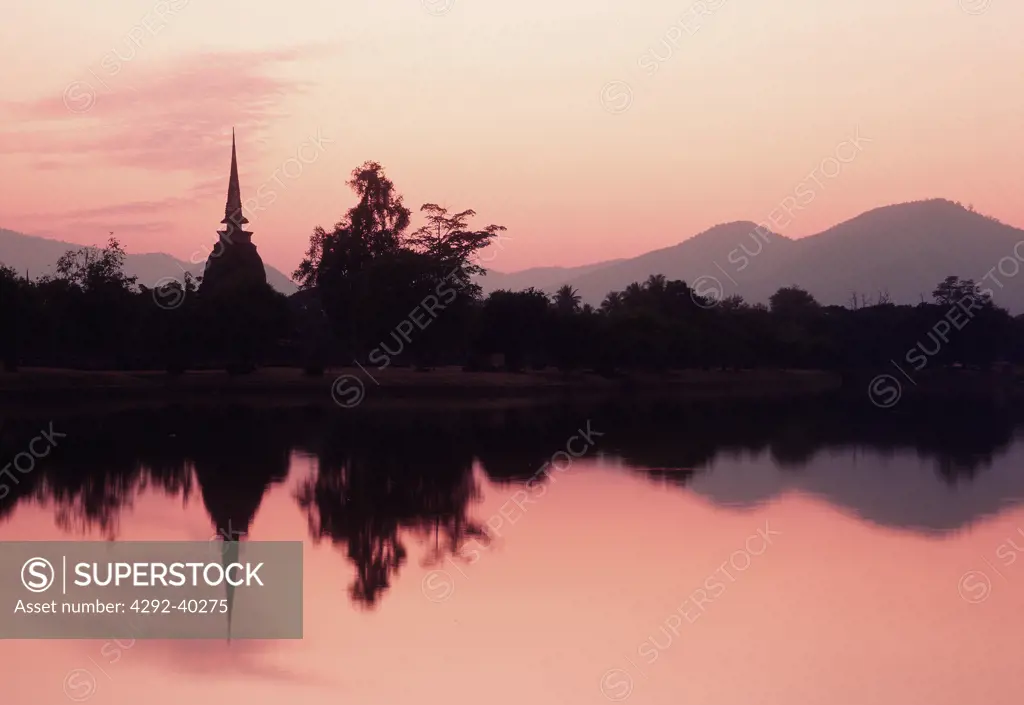 Sunset, Sukhothai, Thailand