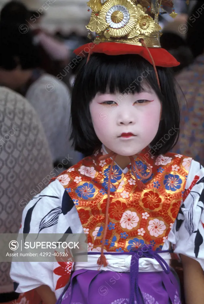 Girl in costume, Japan