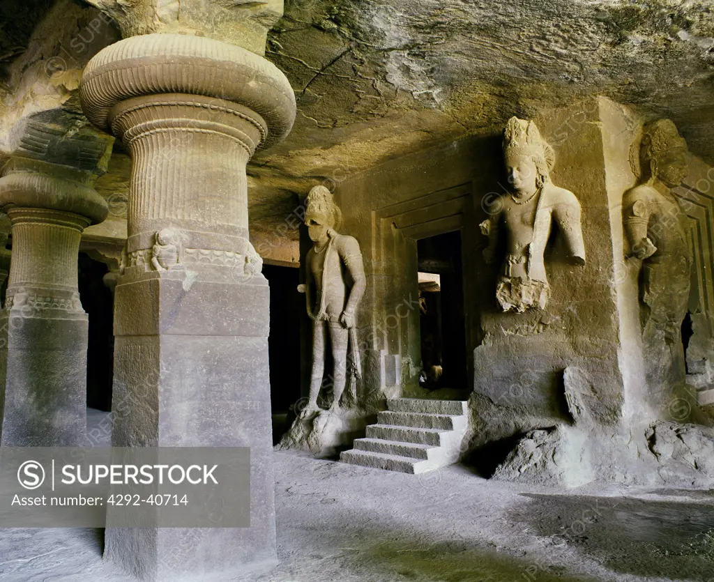 India, Mahrshtra, Mumbai (Bombay), Elephanta caves
