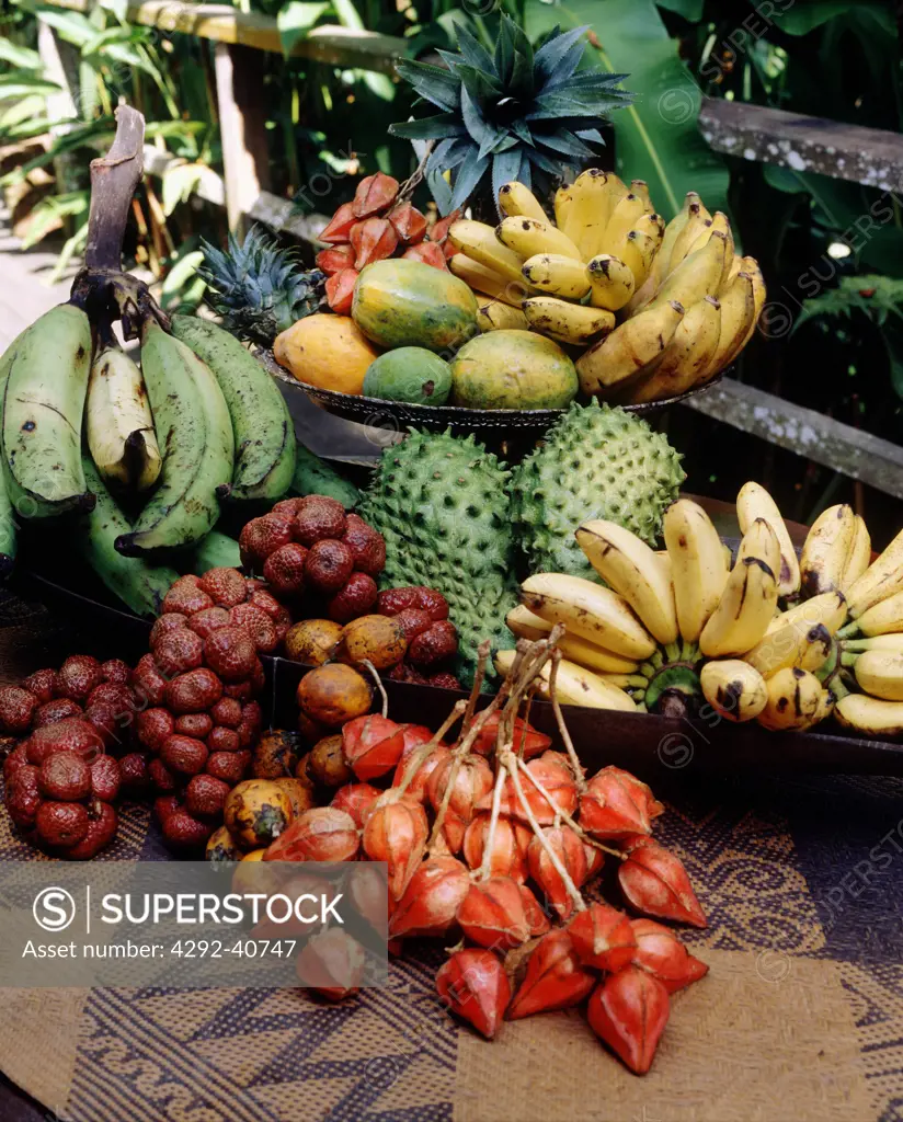 Tropical fruit from Indonesia and Malaysia