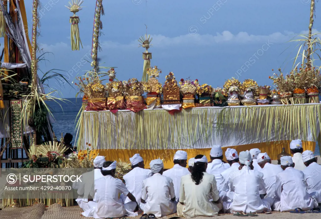 Indonesia, Bali, ceremony for Balinese New Year - Nyepi