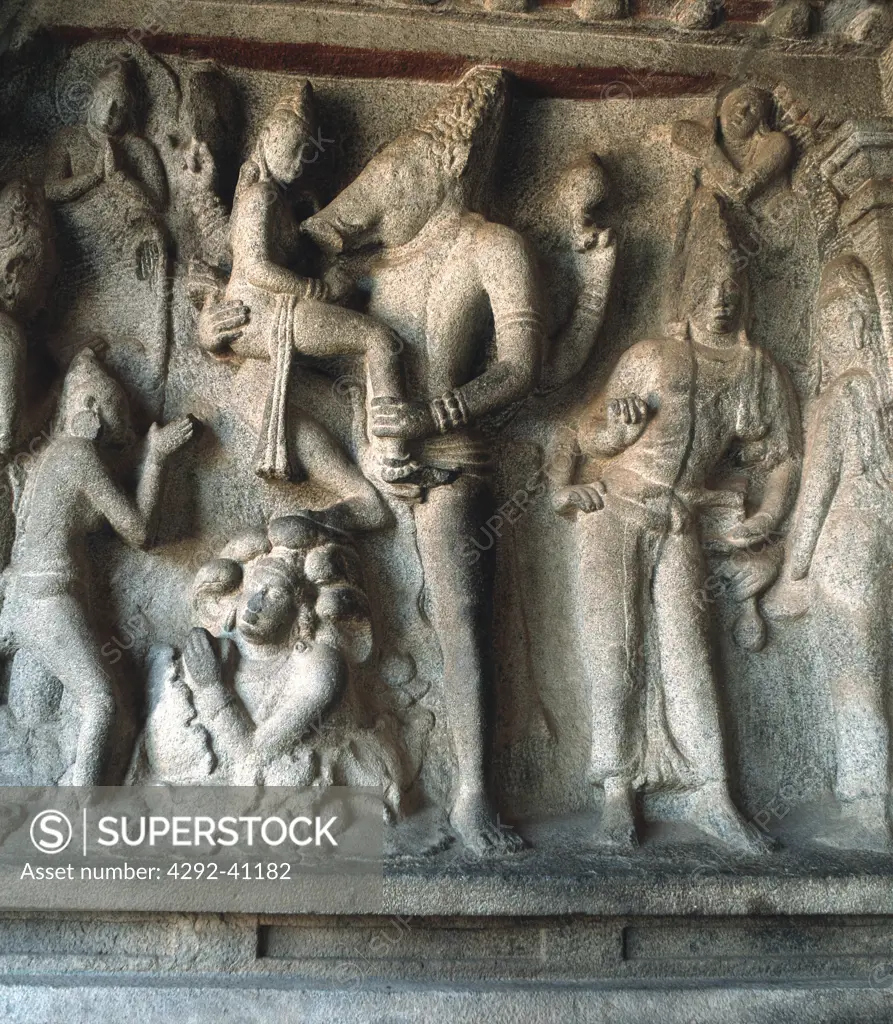 Varaha cave, MamallapuramIndia, Tamil Nadu, Pallava dinasty, VII cent
