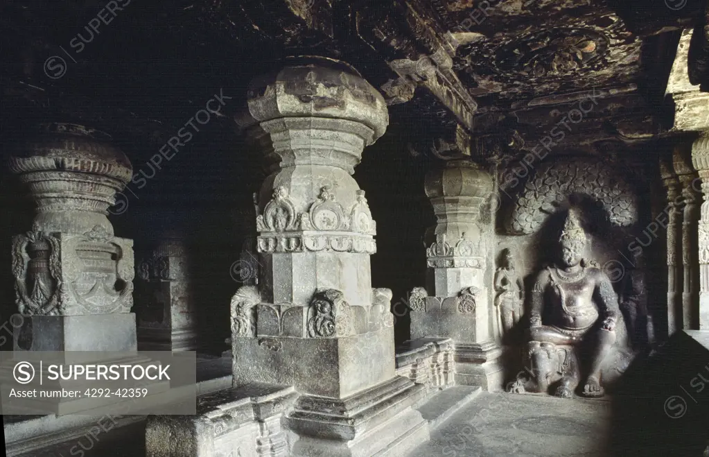 Jain Cave in Ellora ,Maharashtra, India