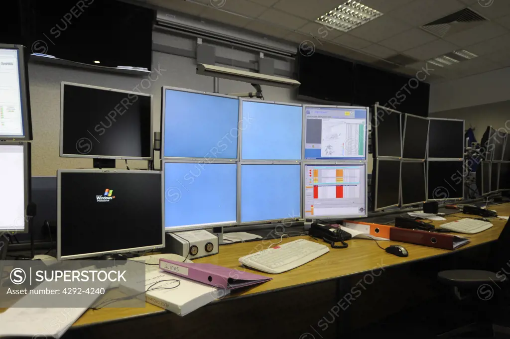 Switzerland, Geneva, interior of Cern (laboratory for nuclear research ) supercomputer room