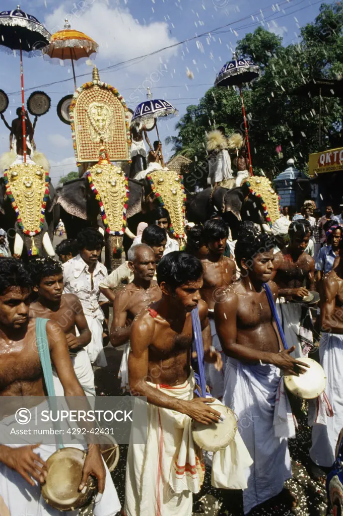India, Kerala, Trichur, Trichurpuram festival