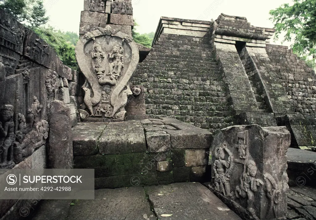 Candi Sukuh, erotic temple on Mt Lawu, Java, Indonesia