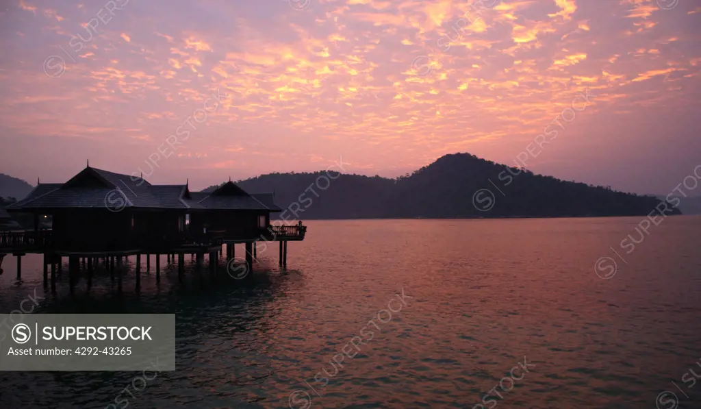Sunrise at Pangkor Laut Resort in Pangkor Laut, Lumut, Malaysia