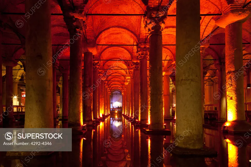 Turkey, Istanbul, The Basilica Cistern