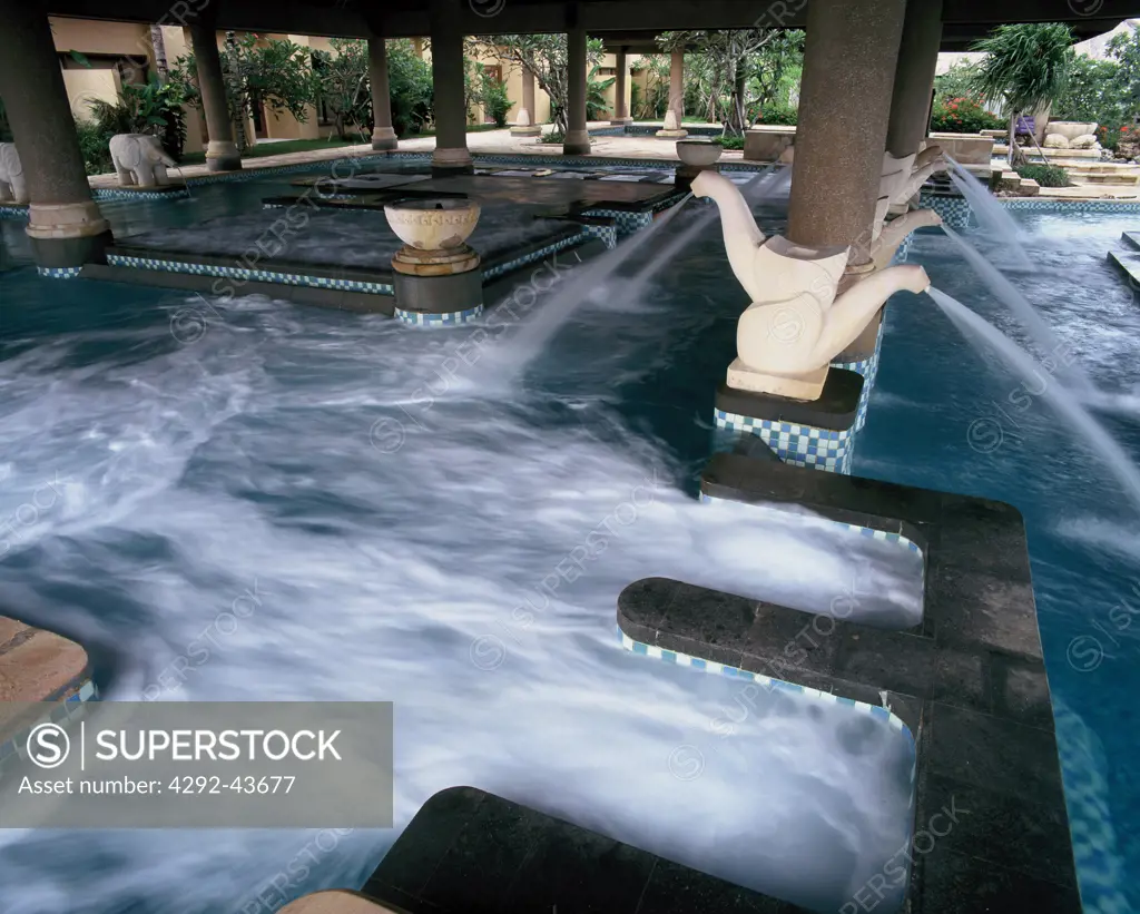 Pool at the Ritz Carlton Resort in Bali, Indonesia